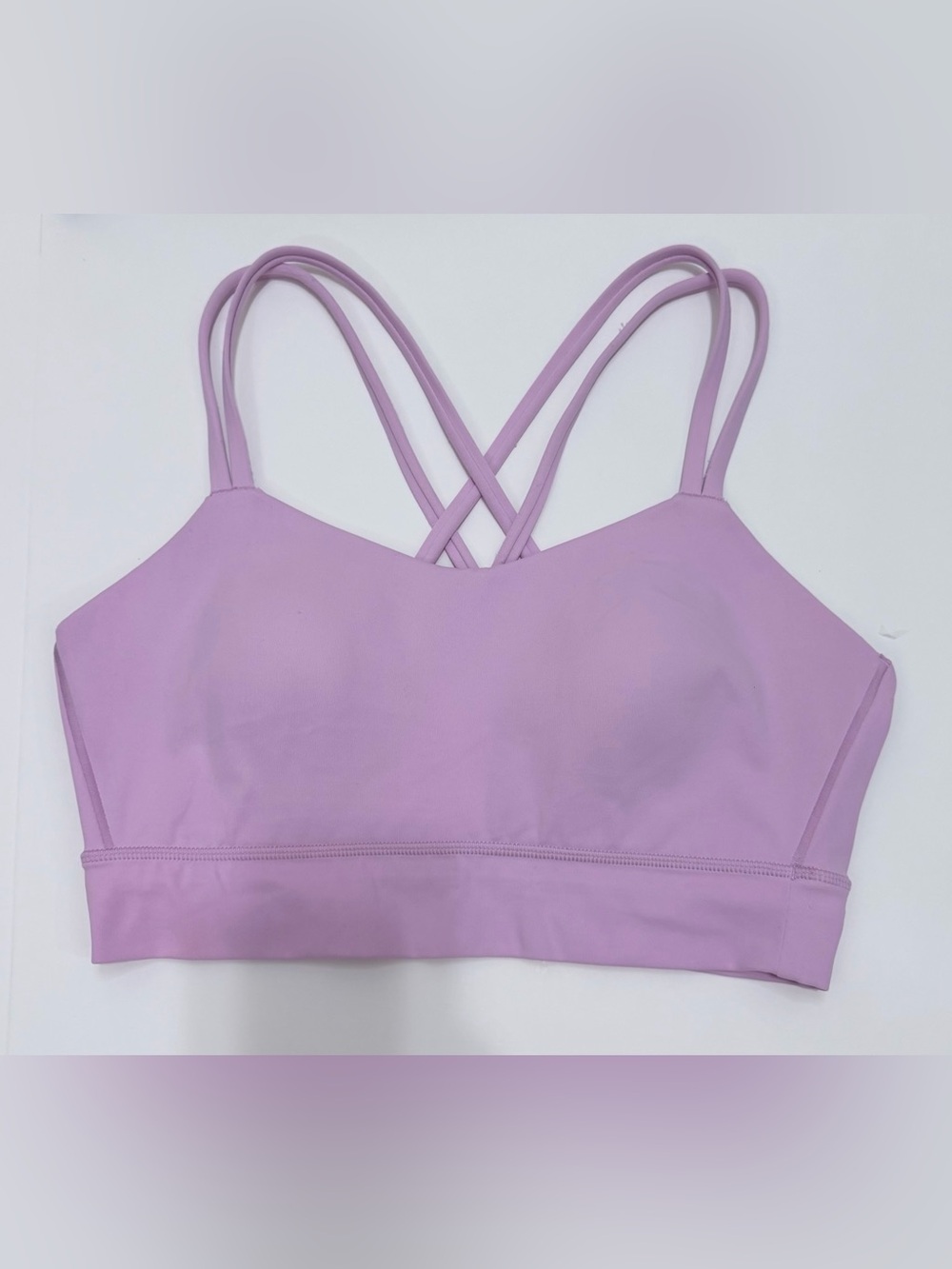 CRZ YOGA Butterluxe Strappy Longline Criss Cross Sports Bra Size L
